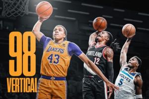 湖人新秀卡尔2K纵跳能力98>莫兰特&华子 独行侠次轮秀更是第一！